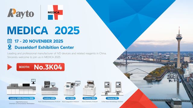 Discover Rayto's Complete IVD Ecosystem at MEDICA 2025